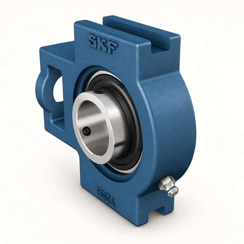 Soporte en Y de hierro fundido con rodamiento inserto montado · SKF TUJ 45 TF