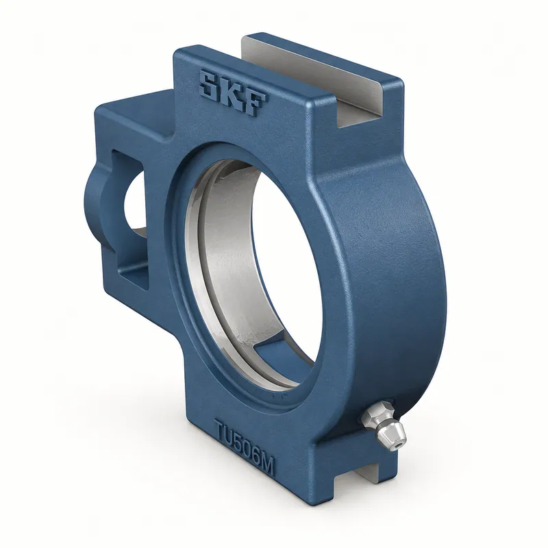 Soporte de hierro fundido con rodamiento inserto montado en su interior · SKF TUJ 508