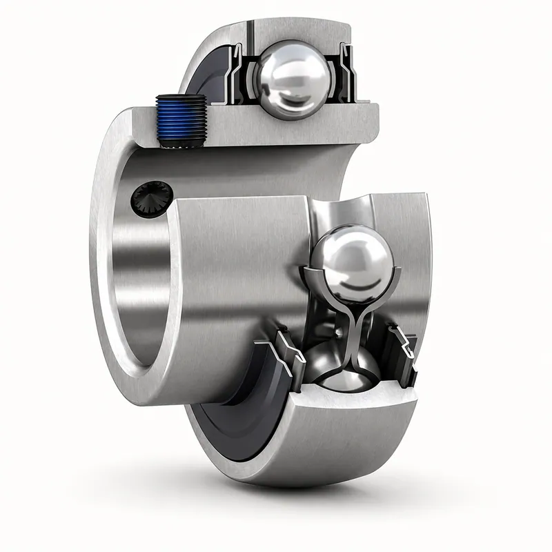 Rodamiento inserto con anillo exterior esférico y prisioneros, acero · SKF UC 311