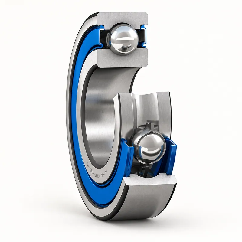 Rodamiento rígido de bolas de acero inoxidable con dos sellos de goma · SKF W 6003-2RS2/VT127