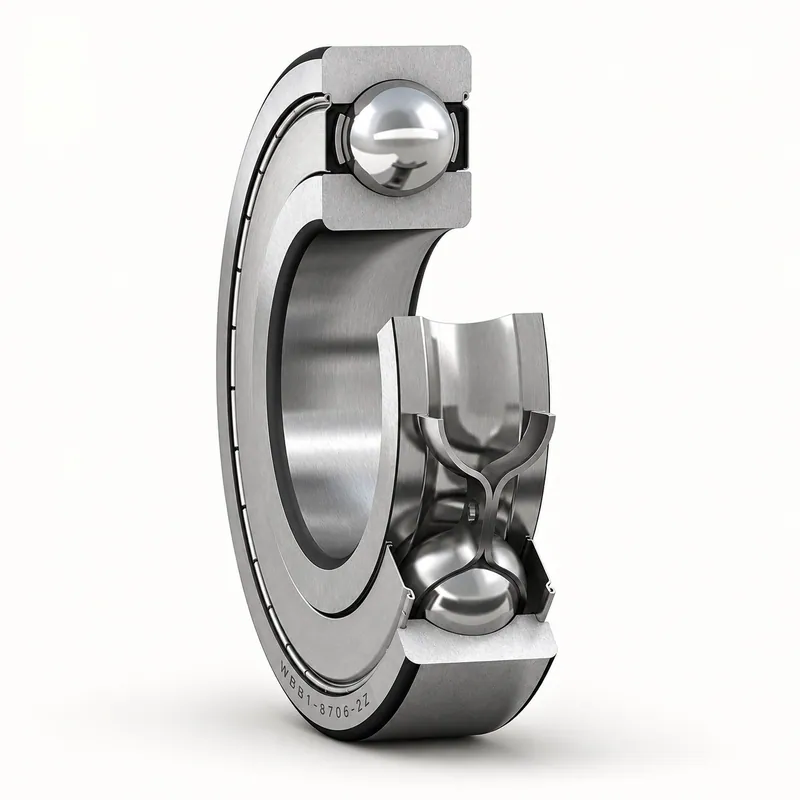 Rodamiento rígido de bolas inoxidable con sello integrado · SKF WBB1-8706-2Z