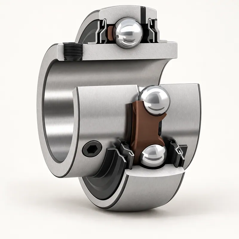 Rodamiento inserto con fijación por tornillos prisioneros y anillo interior extendido · SKF YAR 211-200-2RF