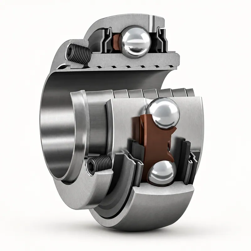 Rodamiento inserto con dos agujeros roscados en el aro exterior · SKF YSP 207 SB-2F